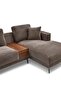 Urvi Fabric Right Corner Sofa - Grey, Stylish Wood Frame, 2-Year Warranty, Ideal for Living Room - 8