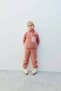 Laciel Paris Girls' Fleece Fabric Zippered Pocket Detailed 2-Piece Tracksuit Set - Pink