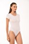 Fit Cut - Circular Neck Short Sleeve Hooked Bodysuit, Hijab Bodysuit Soft Cotton (Slim Fit Wraps Around the Body) - 5
