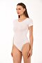 Fit Cut - Circular Neck Short Sleeve Hooked Bodysuit, Hijab Bodysuit Soft Cotton (Slim Fit Wraps Around the Body) - 7