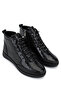 Women's Genuine Leather Black Boots - 2