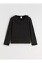 Timeless Clothing & Timeless Choices Ruffled Roba Collar Textured Girls' T-Shirt