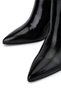 Women's Genuine Leather Black Patent Leather Evening Dress Boots - 4