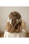 Beige Gingham 2-Piece Ballerina Bow - 2