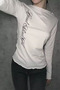White Gothic Back Printed Wing Wide Neckline Y2K Long Sleeve Crop - 4