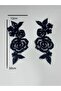 Rose Patterned Stone Set Applique - 4