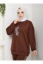 Leopard Printed Sweatshirt Tracksuit Set - 6
