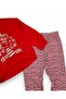 Girl's Heart Printed Tights, Transitional , 2-10 Years Old Sweatshirt Bottom Top Tights Set - 5