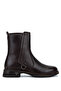 Women's Genuine Leather Brown Heeled Boots