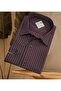 Classic Wide Cut Striped Long Sleeve Men's Shirt - 3