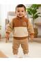 Wild Plush Zipper Collar Sweatshirt and Fleece-Lined Bottoms Premium Quality Product