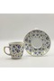Nazar Bead Patterned 2-Person Coffee Cup Set