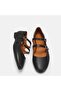 Large Size Women's Genuine Leather Shoes 41-42-43-44 Black Leather - 5
