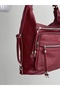 New Stylish and Convenient Soft Leather Multi-Section Large Size Backpack and Shoulder Bag - 6
