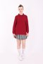 Unisex Adult Polo Neck School T-Shirt Basic Long Sleeve School T-Shirt 100% Cotton S-2Xl Burgundy - 5
