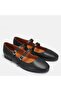 Large Size Women's Genuine Leather Shoes 41-42-43-44 Black Leather - 3