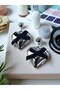 Black Ribbon Heart Earrings'I Give You My Heart''My Heart Is Yours' Purity, Innocence - 5