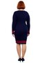 Women's Bodycon Cutout Corded Fabric Knitwear Sweater Dress Striped Detailed Crew Neck Long Sleeve Style - 4