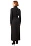 D Mock Neck Plain Knitted Scuba Fabric Maxi Length Hijab Dress for Women with Belt Detail Stylish and Modern - 4