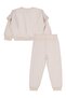 2-5 Years Old Tracksuit Set with Ruffled Sleeves - Beige 5-6 Years Old - 4