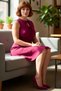 Women's Plus Size a Line Bow Detail Sleeveless Short Woven Dress Spring Autumn Chic - 2
