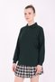 Unisex Adult Polo Neck School T-Shirt Basic Long Sleeve School T-Shirt 100% Cotton S-2Xl Nefti Green - 7