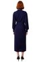 Women's Maxi Length Belted Plain Pattern Mock Neck Balloon Sleeve Knitwear Dress Stylish and Comfortable for Winter Season - 4
