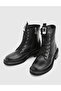 Carino Genuine Leather Black Women's Boots - 2