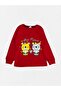 Girl's 100% Cotton Red Best Friend Teddy Bear Patterned Long Sleeve Winter Pajama Set - 5
