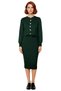 Women's Grey Midi Bodycon Knitwear Dress and Short Cardigan Two-Piece Set Autumn Winter Style Quality Chic - 3