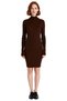 Women's Bodycon Mock Neck Long Sleeve Knitwear Dress Stylish and Comfortable Everyday Wear Option for Winter Season - 3