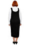 Women's Gray Shift Knitwear Jile Midi Dress V-Neck Plain Textured Comfortable Spring Autumn Quality - 4