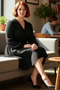 Women's Plus Size a Line V Neck Long Sleeve Mini Knitted Dress Animal Print Casual Chic Quality - 2