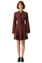 Women's Skater Molded Tie-Up Detail Batwing Sleeve Mini Dress Stylish and Comfortable Ideal for Combinations - 3
