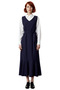 Women's Jile Woven Striped Maxi Length V-Neck Dress Ideal Choice for Everyday Elegance Quality Stylish - 3