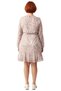 Chiffon Woven Animal Pattern V-Neck Flounce Waist-Tied Mini Dress for Women Good Quality - 4