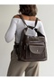 New Model with Cover, High Quality Soft Leather, Multi-Sectioned, Large Size Backpack and Shoulder Bag