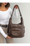 New Model with Cover, High Quality Soft Leather, Multi-Sectioned, Large Size Backpack and Shoulder Bag - 2
