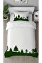 Nature Forest Pine Tree Patterned Printed Specially Designed Single Style Stylish Duvet Cover Set Without Sheets