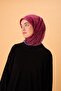 وشاح قطني ناعم رفيع بلون الفوشيا-المنك الداكن-الأخضر-الزمردي-الوردي المزخرف، قابل للتنفس ومضاد للانزلاق، مقاس 90x9 - 3