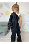 Girls Denim Fabric Jacket Jean Bottom Top Set - 4