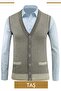Buttoned Pocketed Steel Knit Men's Knitwear Vest - 3