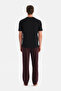 Burgundy Patterned Knitted Trousers - 2