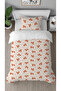 Leaves Bohemian Beige Cream Patterned Printed Special Design Single Person Style Stylish Duvet Cover Set Without Sheets