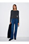 10840 Boat Neck Cashmere Blend Sweater-Smoked M. - 5