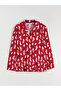 Shirt Collar New Year's-Themed Women's Pajama Set - 6
