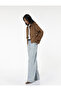 Buttoned Pockets Comfortable Fit Cotton Wide Leg Jeans - Loose Straight Fit Jeans - 2