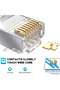 100 قطعة من موصلات Cat7 RJ45 المحمية، ومقابس كابلات الشبكة المعيارية FTP 8P8C المعدنية - 5