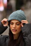 Women's Soft Textured Ribbed Knit Winter Beanie - 4