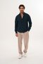 Shirt Knitted Honeycomb Fabric Transitional Stretch Fabric Regular Men's Shirt - 2